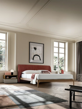 SCIROCCO - Bed with upholstered headboard by Santalucia Mobili - view 3